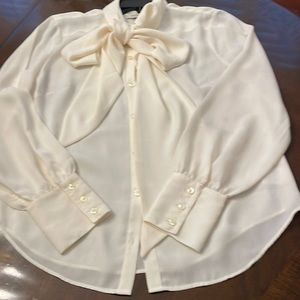 Canvas by Land’s End tie front blouse.